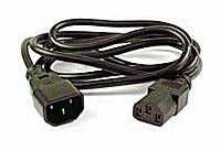 PremiumCord prodlužovací kabel napájení 240V, délka 3m IEC C13/C14