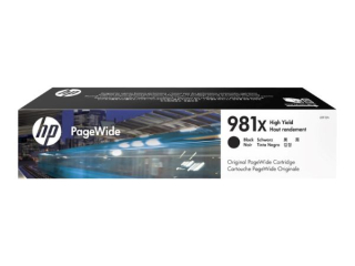 HP 981X Černá originální kazeta PageWide s vysokou výtěžností pro HP PageWide Enterprise Color 556 / MFP 586