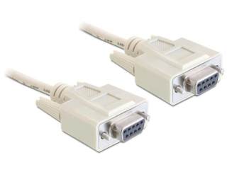 Delock sériový kabel Null modem 9 pin samice/samice 3 m
