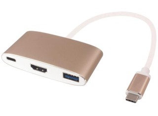 PremiumCord Převodník USB3.1 na HDMI + USB3.0 + PD ( USB Power Delivery )