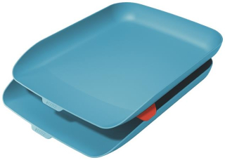Odkladač na dokumenty s organizérem Leitz Cosy set 2 ks klidná modrá