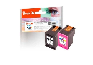 PEACH kompatibilní cartridge HP F6U66AE, F6U65AE, No 302 MultiPack, black, colour