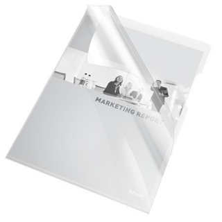 Desky L Esselte Premium A4, PVC, 150 mic, sáček 25 ks, čirá