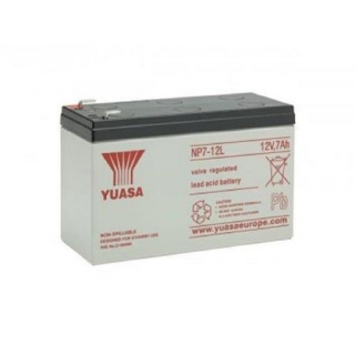 YUASA NP7-12L (12V; 7Ah; faston F2-6,3mm; životnost 5let)
