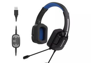 Philips TAGH401BL USB Wired DIRAC 3D Spatial Sound Gaming Headset