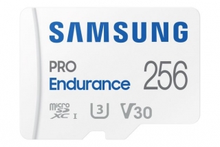 Samsung Micro SDXC 256GB PRO Endurance + SD adaptér