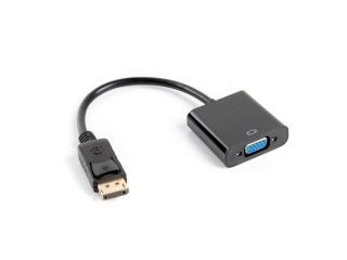 LANBERG DISPLAYPORT(M) 1.1->VGA(F) ADAPTER CABLE 20CM BLACK