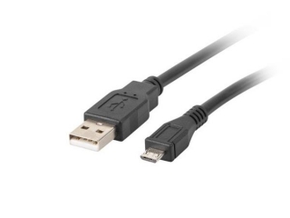 LANBERG USB MICRO(M)->USB-A(M) 2.0 CABLE 1M BLACK