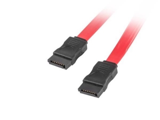 LANBERG SATA DATA III (6GB/S) F/F CABLE 50CM RED