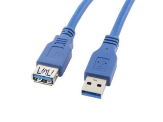 LANBERG USB-A M/F 3.0 CABLE 1.8M BLUE