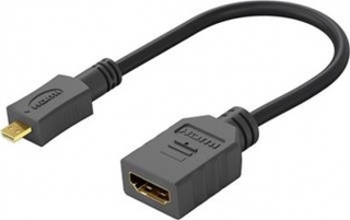 PremiumCord Flexi adaptér HDMI Typ A samice - mini HDMI Typ C samec pro ohebné zapojení