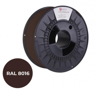 C-TECH tisková struna PREMIUM LINE ( filament ) , PETG, mahagonová hnědá, RAL8016, 1,75mm, 1kg