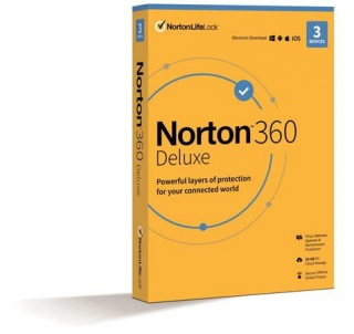 NORTON 360 DELUXE 25GB +VPN 1 uživatel pro 3 zařízení na 2 roky