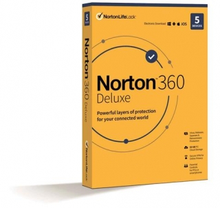 NORTON 360 DELUXE 50GB +VPN 1 uživatel pro 5 zařízení na 2 roky