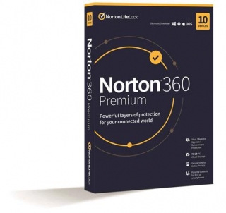NORTON 360 PREMIUM 75GB +VPN 1 uživatel pro 10 zařízení na 2 roky
