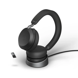 Jabra EVOLVE2 75, Link380a MS Stereo Stand Black