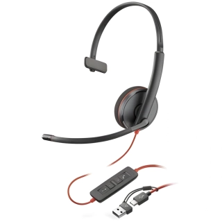 Poly BLACKWIRE 3210, USB-C, USB-C/A