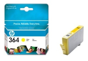 HP CB320EE Ink Cart No.364 pro D5460, C5380, 3ml, Yellow