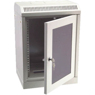 OCRACK 10" OCC-10-6U-S rozvaděč nástěnný 6U/280mm skleněné dveře