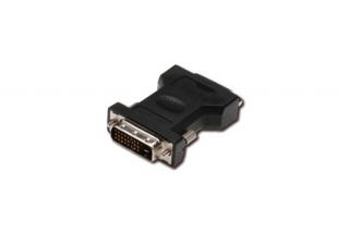Digitus adaptér DVI-D(24+1) samec na DVI-I(24+5) samice,  černý