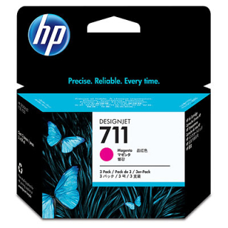 HP CZ135A No. 711 Magenta Ink Cart pro DSJ T120, trojbalení 3x29ml