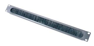 Horizontal Cable Organizer 1U w/brush strip