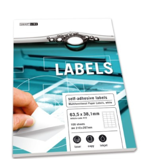Europapier SMART LINE Samolepicí etikety 100 listů ( 21 etiket  63,5 x 38,1 mm) 140gr