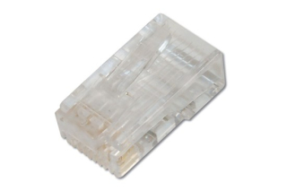Digitus Modulární zástrčka CAT 6, 8P8C, nestíněná pro kulatý kabel, dvoudílná zástrčka