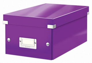Krabice na DVD Leitz Click&Store, purpurová