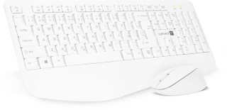 CONNECT IT Combo bezdrátová bílá klávesnice + myš, (+1x AAA +1x AA baterie zdarma), CZ + SK layout