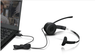 Lenovo sluchátka 100 Mono USB