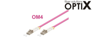 OPTIX LC-LC Optický patch cord 50/125 2m OM4 duplex