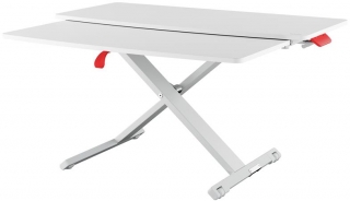 Ergonomický pracovní stůl pro práci v sedě/ve stoje s výsuvnou zásuvkou na klávesnici Leitz ERGO Cosy