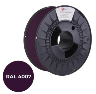 C-TECH tisková struna PREMIUM LINE ( filament ) , PETG, purpurová fialková, RAL4007, 1,75mm, 1kg