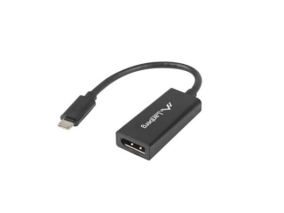 LANBERG USB-C(M) 3.1 na Displayport(F) adaptér kabel 15CM černý
