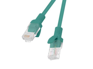 LANBERG Patch kabel CAT.5E UTP 15M zelený Fluke Passed