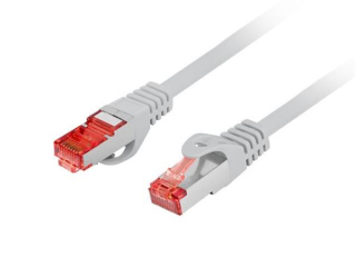 LANBERG Patch kabel CAT 6 S-FTP, AWG 26/7, LSZH, měď, šedý, 1,5m