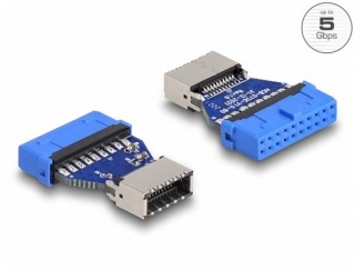 Delock Adaptér USB 3.2 Gen 1 z kolíkového zásuvkového konektoru na interní zásuvkový key A