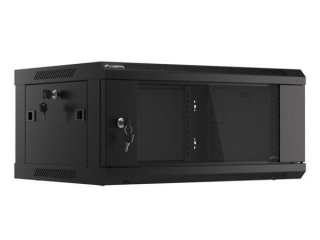 LANBERG RACK CABINET 19" WALL-MOUNT 4U/600X450 (FLAT PACK) V2 BLACK