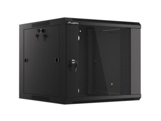 LANBERG RACK CABINET 19" WALL-MOUNTED 9U 570X600 FAST ASSEMBLY (FLAT PACK) BLACK