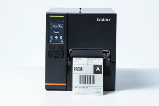 Brother TJ-4121TN (průmyslová termální tiskárna štítků,dotyk.displej,300 dpi, max šířka 105,7mm), USB, RS232, LAN, 128MB