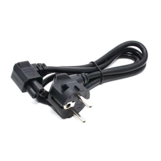 C-TECH Kabel síťový 1,8m VDE 220/230V napájecí notebook 3 pin Schuko, lomený