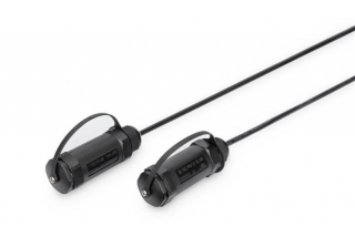 DIGITUS Připojovací kabel 4K HDMI AOC, ochranný kryt pro zástrčky IP 68; 10 m, 4K*2K@60HZ