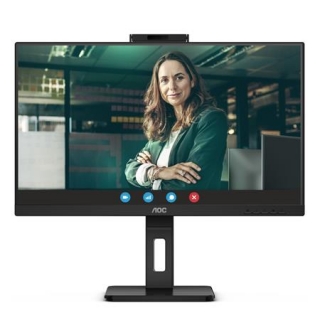 AOC LCD 24P3CW 23,8" IPS/1920x1080@75Hz/4ms/300cd/1000:1/HDMI/DP/USB-C/4xUSB 3.2/RJ45/Webcam/Repro/Pivot/VESA