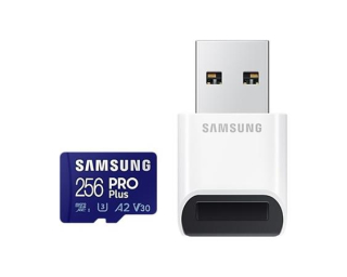 Samsung/micro SDXC/256GB/180MBps/USB 3.0/USB-A/Class 10/+ Adaptér/Modrá