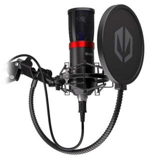 Endorfy mikrofon Streaming/streamovací/nastavitelné rameno/pop-up filtr/3,5mm jack/USB-C/USB-A