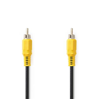Nedis CVGL24100BK20 - Kompozitní Video kabel | RCA Zástrčka - RCA Zástrčka | 2 m | Černá