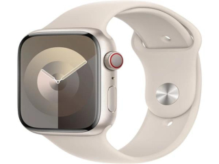 Apple Watch Series 9 Cellular 45mm Hvězdně bílý hliník s hvězdně bílým sportovním řemínkem M/L