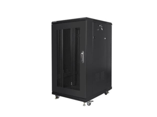 LANBERG Volně stojící skříň 19" 22U/600x800 černá (RAL9004) (v rozloženém stavu)