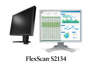 EIZO 21,3" S2134-BK, IPS, 6ms, 1600x1200, 1800 : 1, 500 cd/m2, DP, DVI, D-Sub, šedá